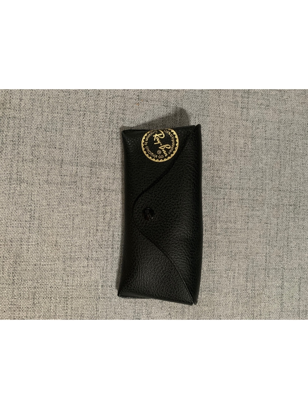 Ray-Ban black snap eyeglasses pouch